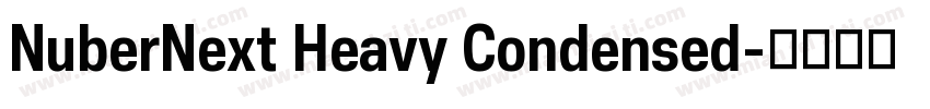 NuberNext Heavy Condensed字体转换